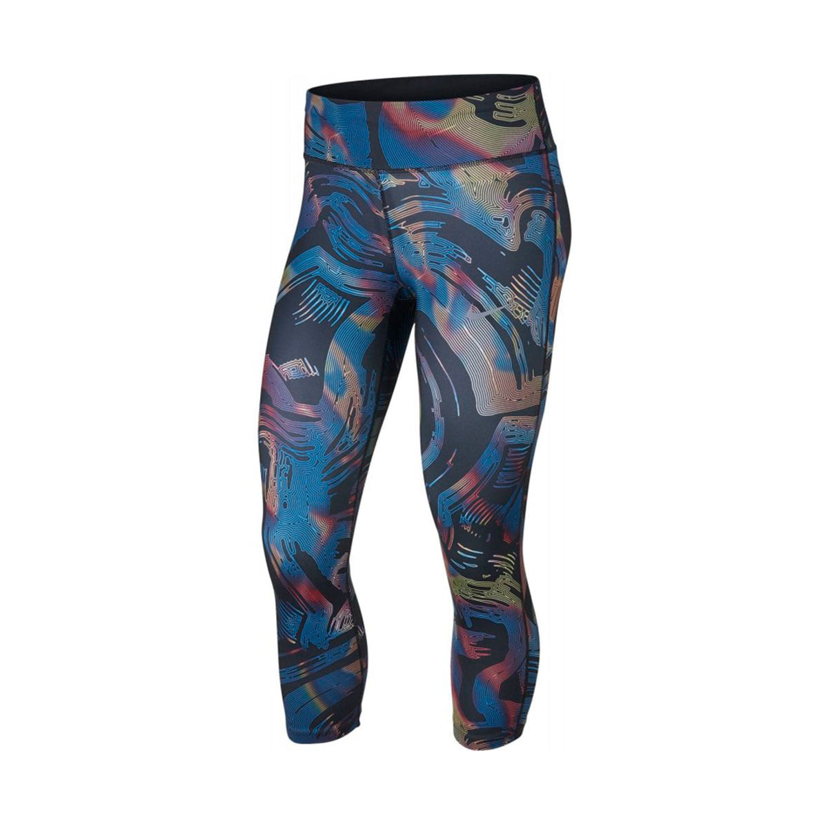 Nike W Nk Essntl Crop Pr Licra negro de mujer para correr