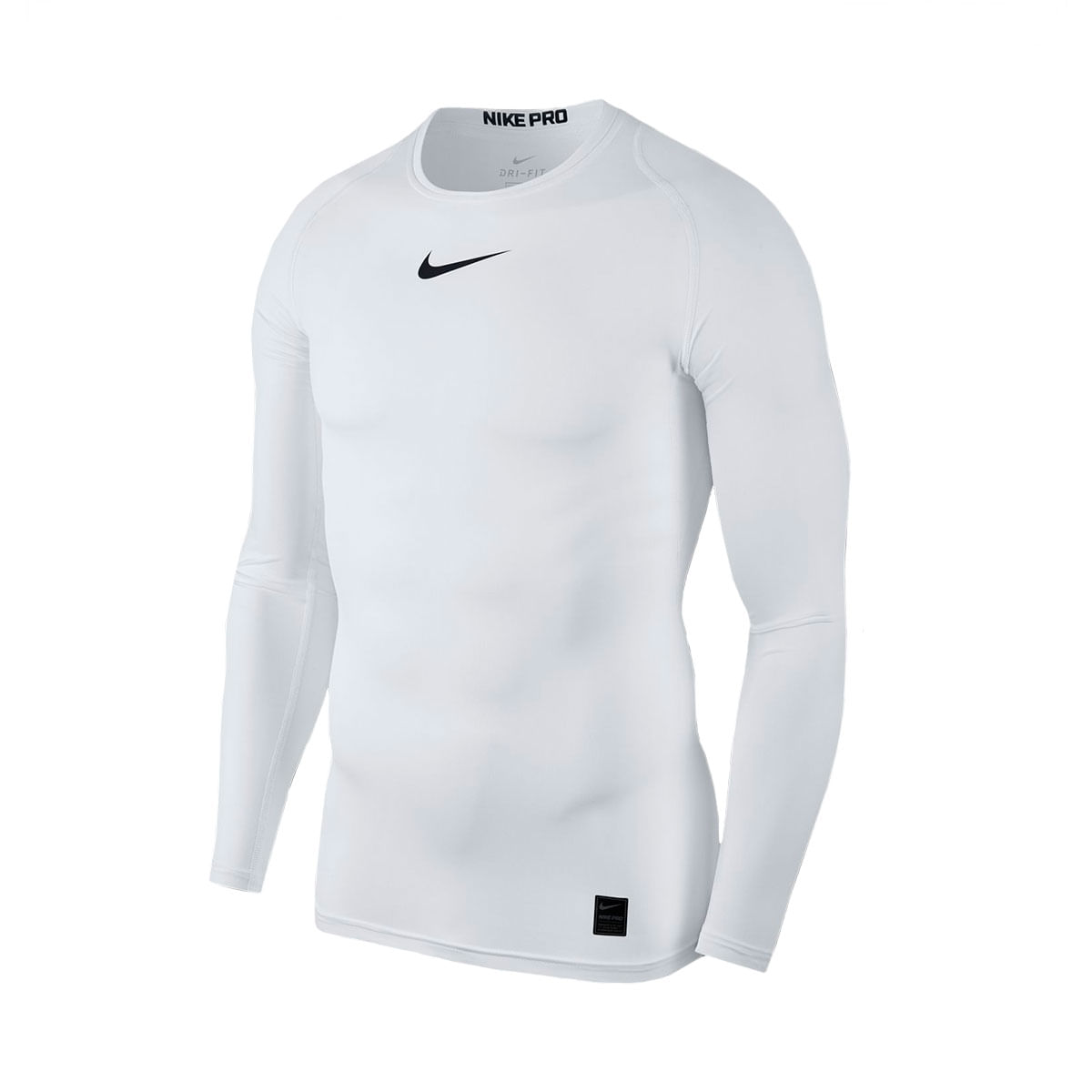 Nike M Np Top Ls Comp Camiseta De Compresión blanco de hombre para entrenamiento