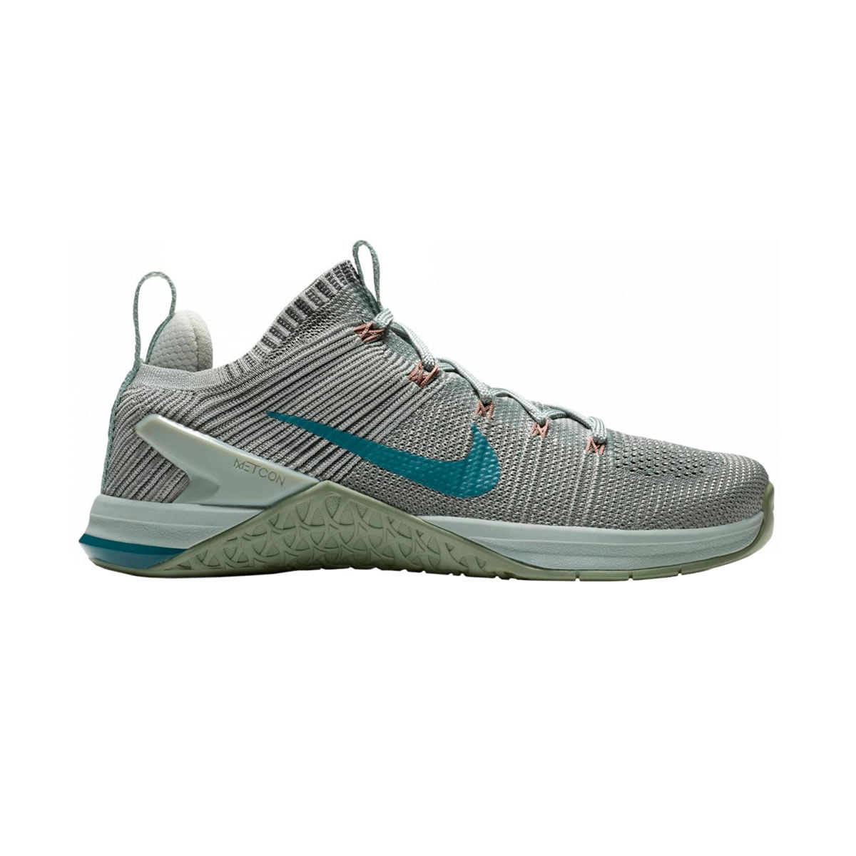 Nike Wmns Nike Metcon Dsx Flyknit 2 Tenis gris de mujer para entrenamiento