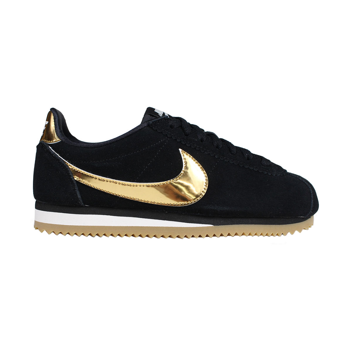 Nike Wmns Classic Cortez Se Tenis negro de mujer lifestyle