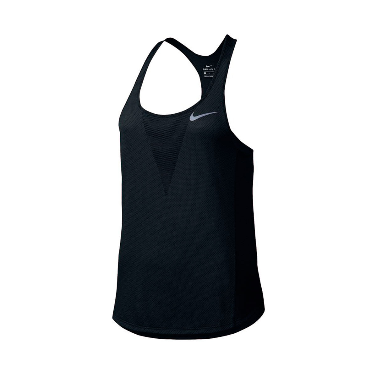 Nike W Nk Znl Cl Relay Tank Camiseta Manga Sisa negro de mujer para correr