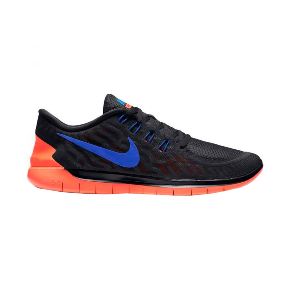 Nike Free 5.0 Tenis negro de hombre para correr