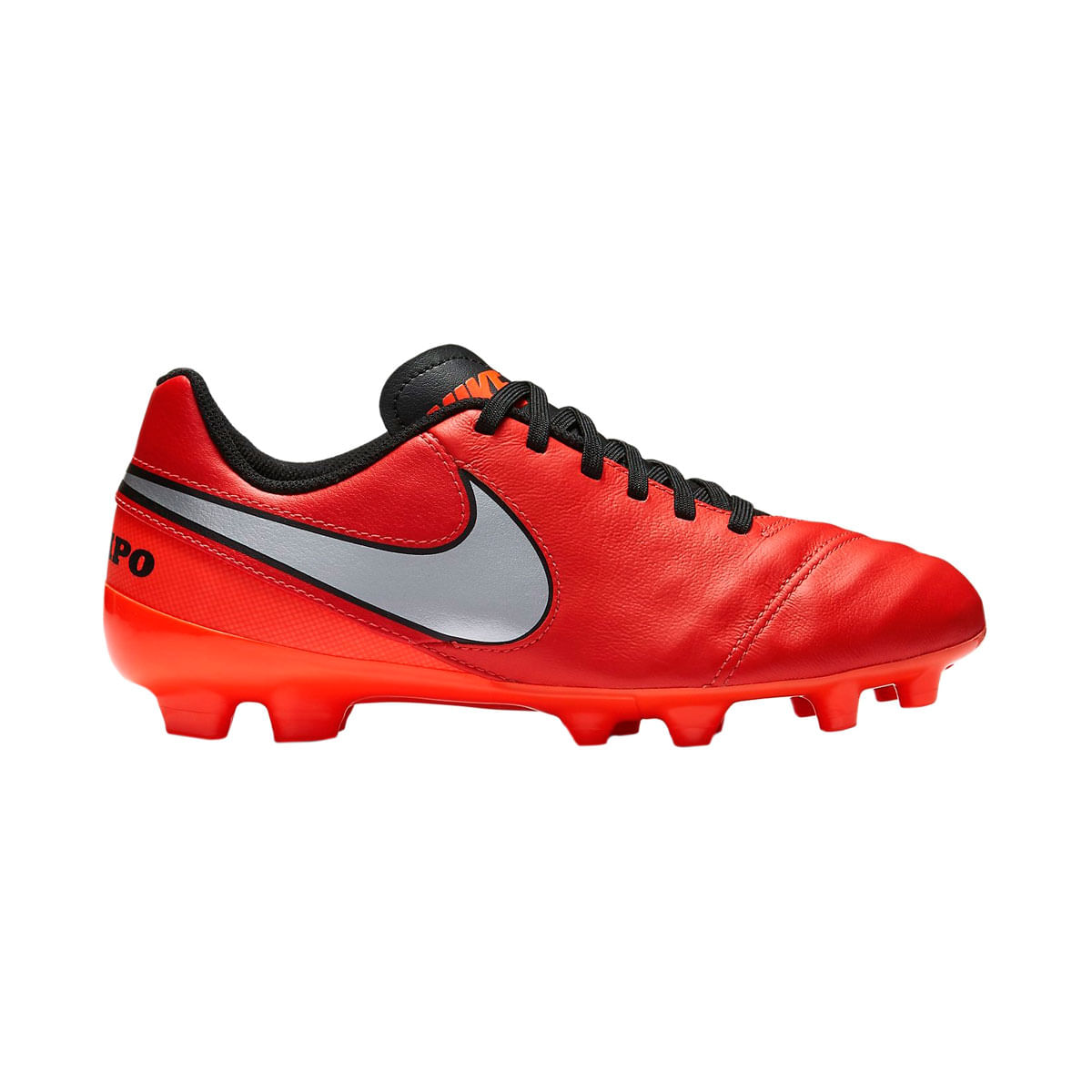 Nike Jr Tiempo Legend Vi Fg Guayos rojo de niño para futbol