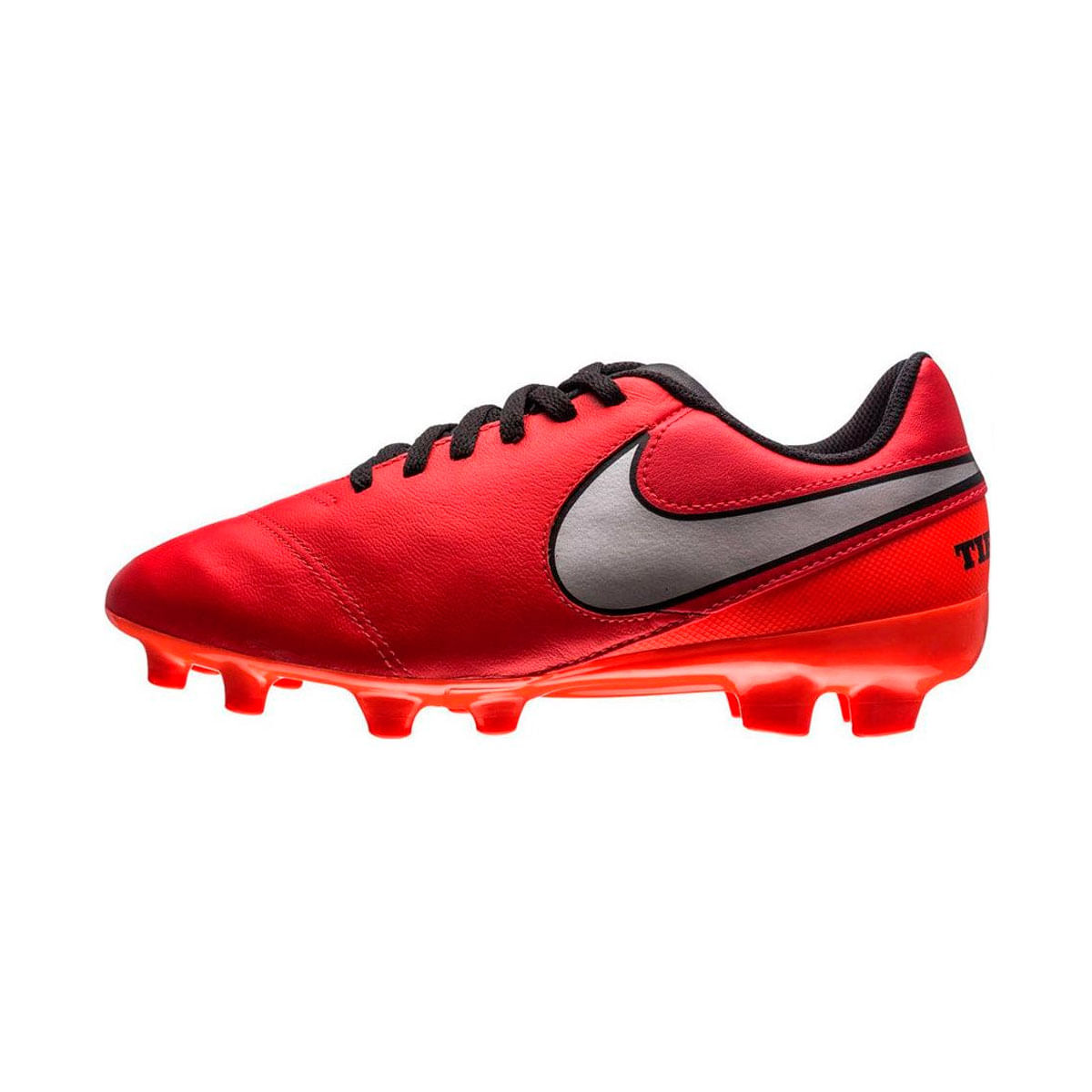 Nike Jr Tiempo Legend Vi Fg Guayos rojo de niño para futbol