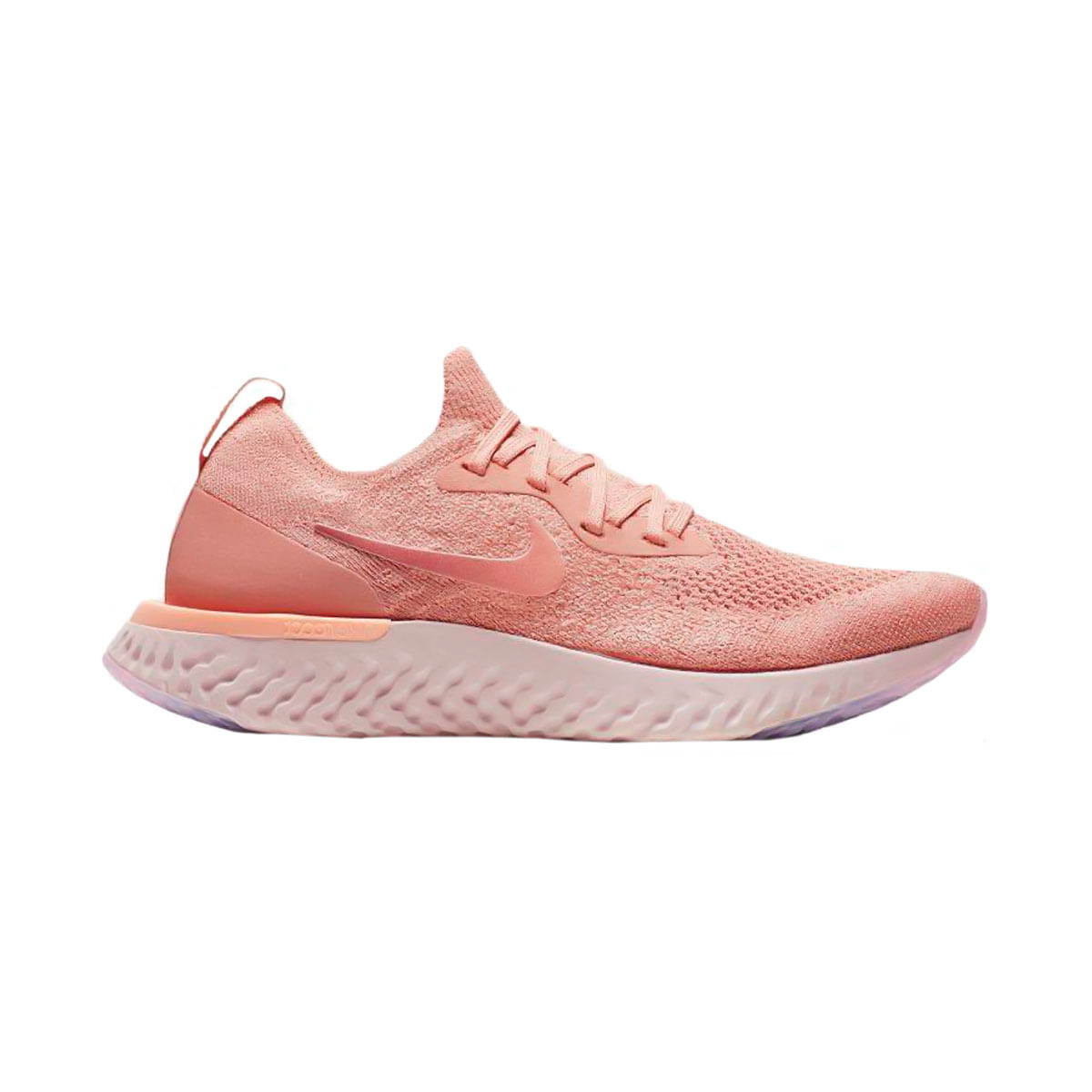 Nike Wmns Nike Epic React Flyknit Tenis rosado de mujer para correr