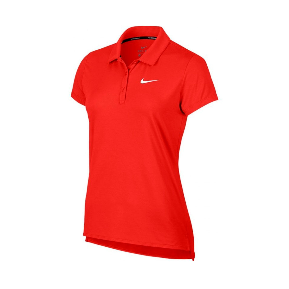 Nike W Nkct Pure Polo Ss Polo rojo de mujer para tenis