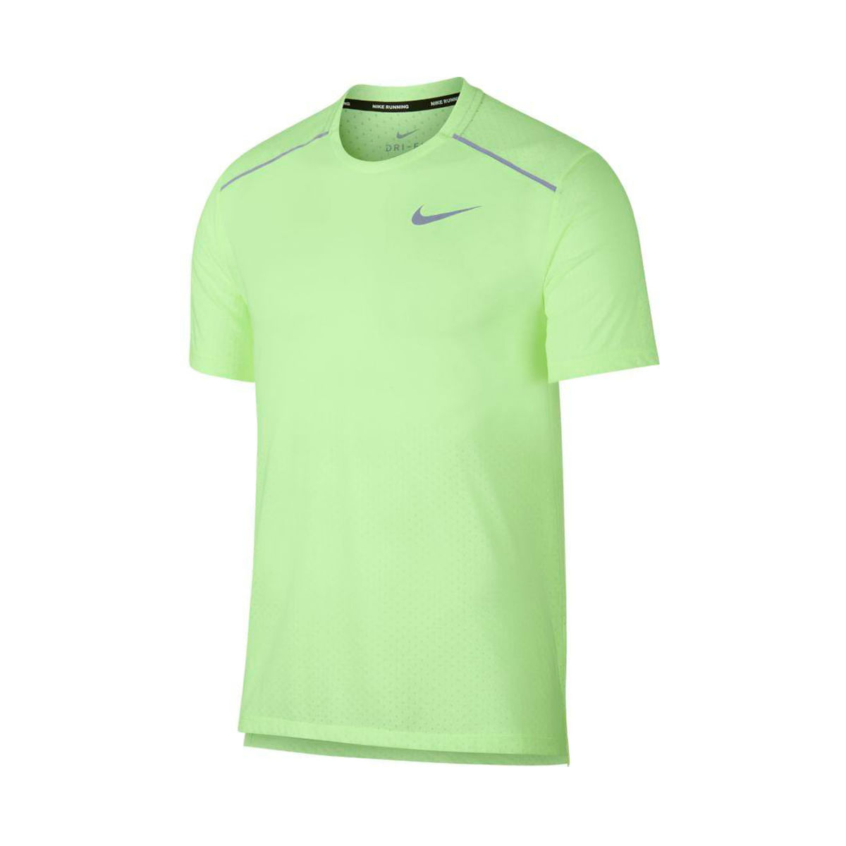 Nike M Nk Brthe Rise 365 Ss Camiseta Manga Corta verde de hombre para correr