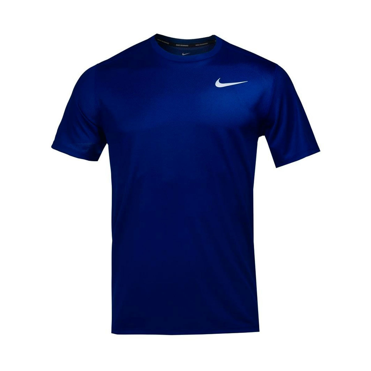 Nike M Nk Run Top Ss Camiseta Manga Corta azul de hombre para correr