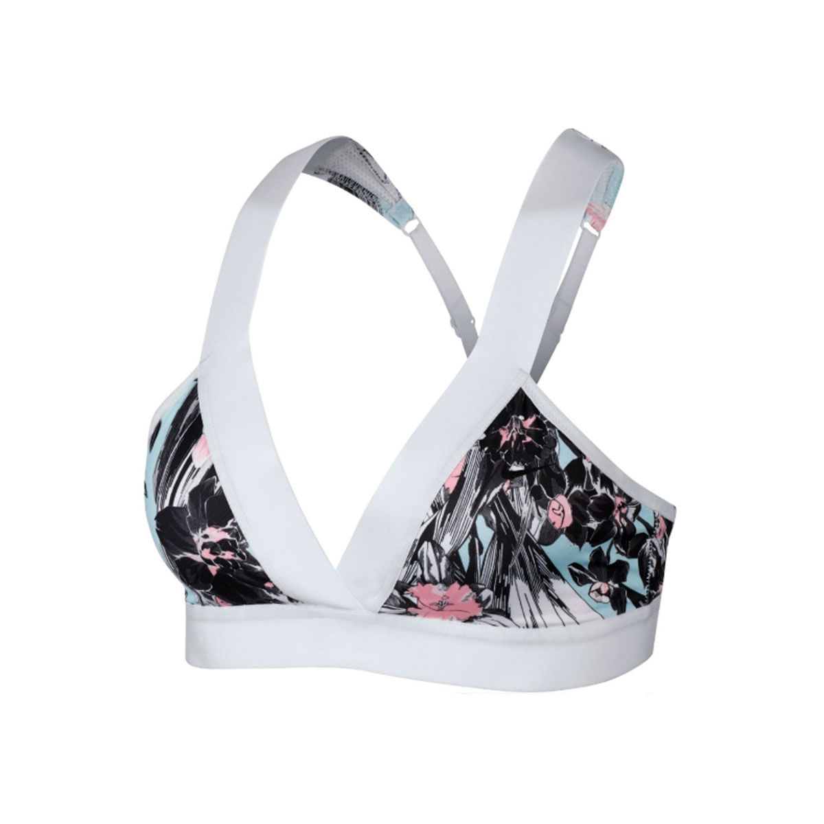 Nike Indy Light Hyp Fm Bra Top blanco de mujer para entrenamiento