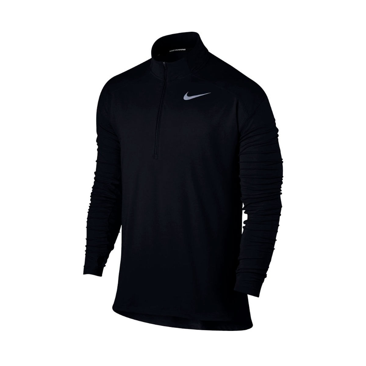 Nike M Nk Dry Elmnt Top Hz Buzo negro de hombre para correr