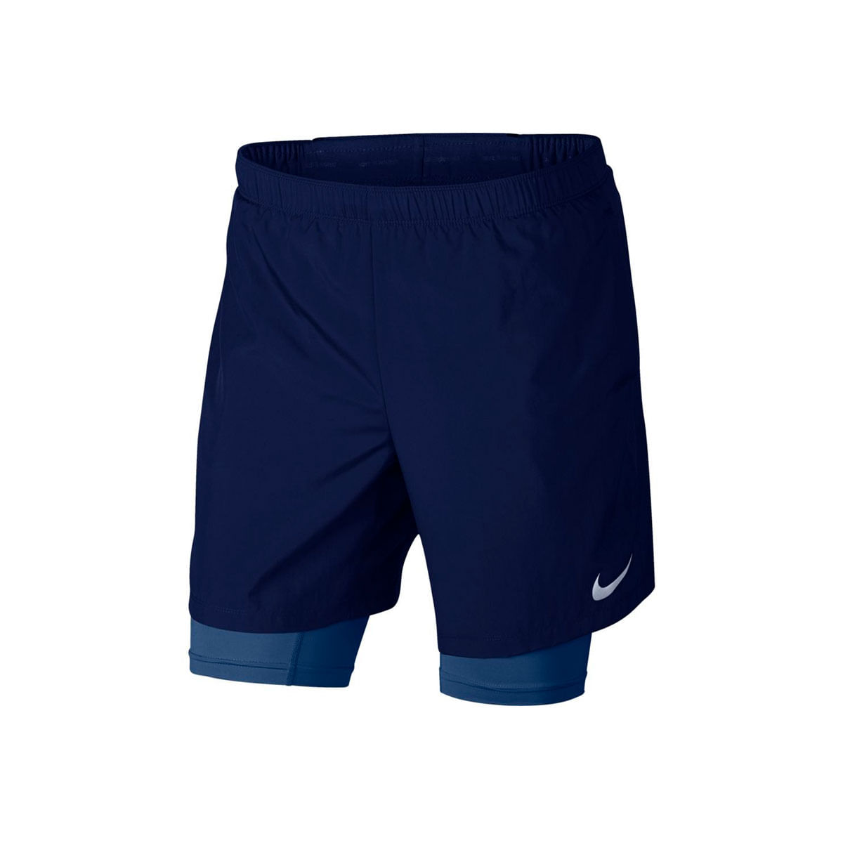 Nike M Nk Chllgr 2In1 Short 7In Pantaloneta azul de hombre para correr