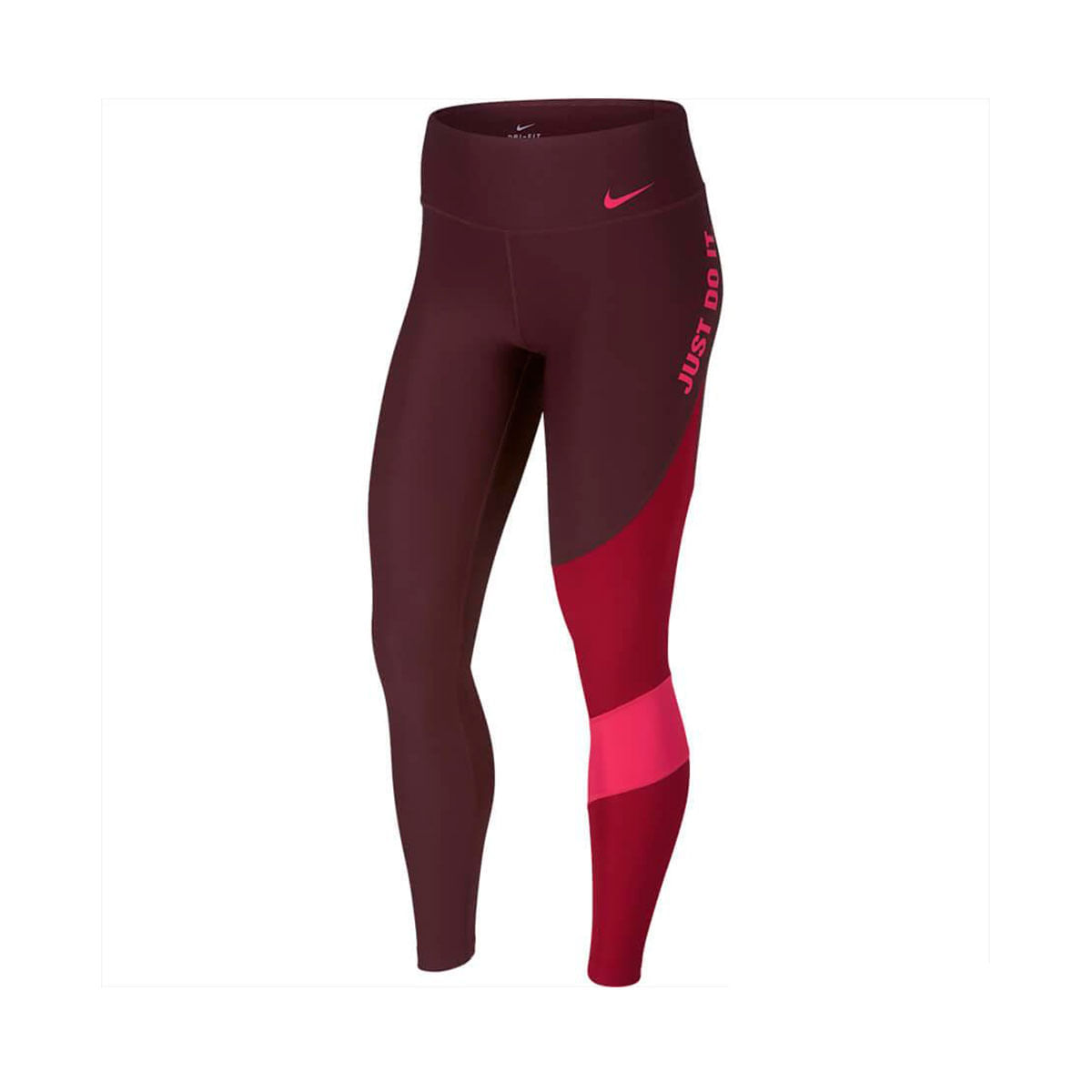 Nike W Nk Pwr Tght Hbr Fa Team Licra rojo de mujer para entrenamiento