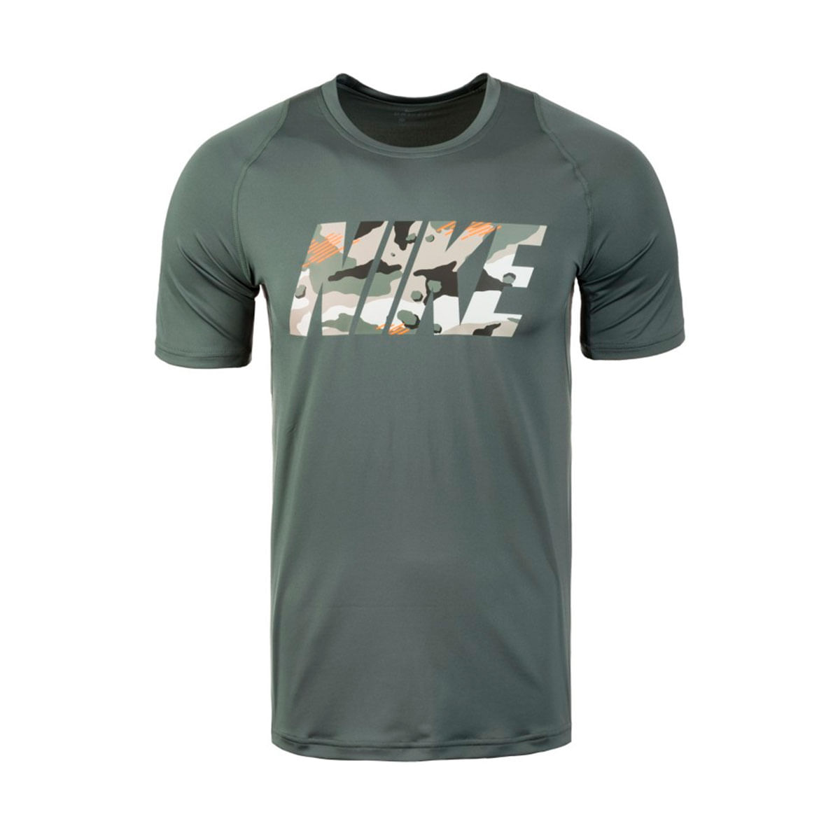 Nike M Np Top Ss Fttd 2L Cmo Camiseta Manga Corta verde de hombre para entrenamiento