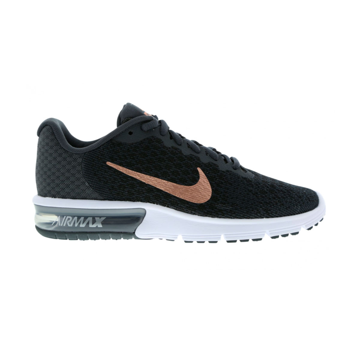 Nike Wmns Nike Air Max Sequent 2 Tenis negro de mujer lifestyle