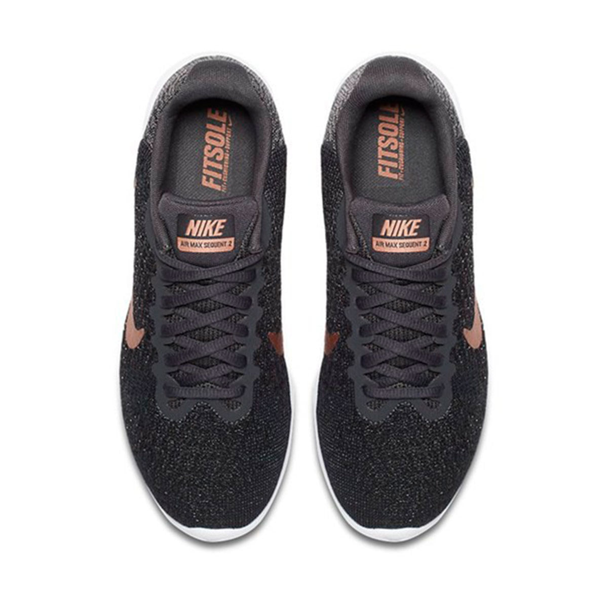 Nike Wmns Nike Air Max Sequent 2 Tenis negro de mujer lifestyle