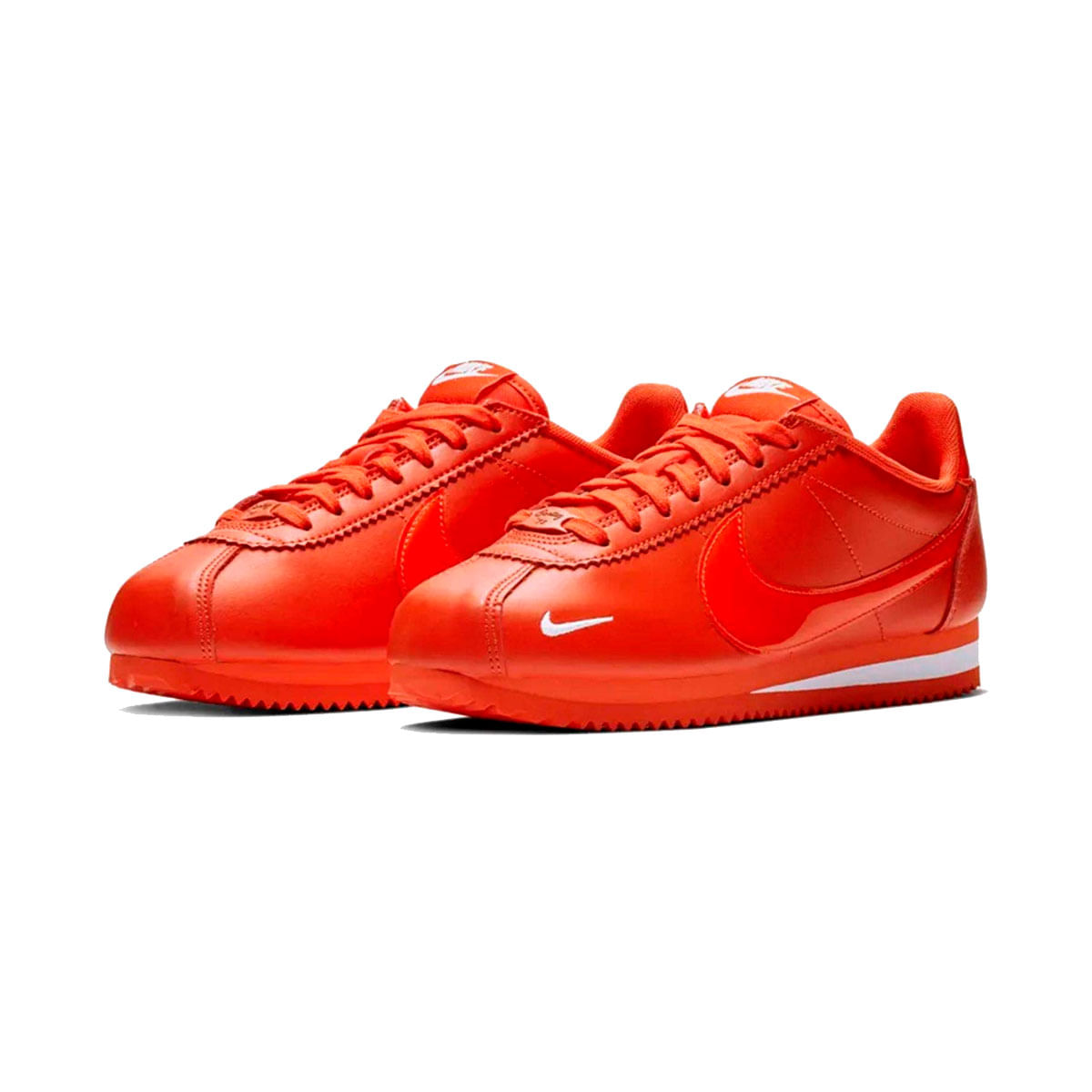 Nike Wmns Classic Cortez Prem Tenis naranja de mujer lifestyle