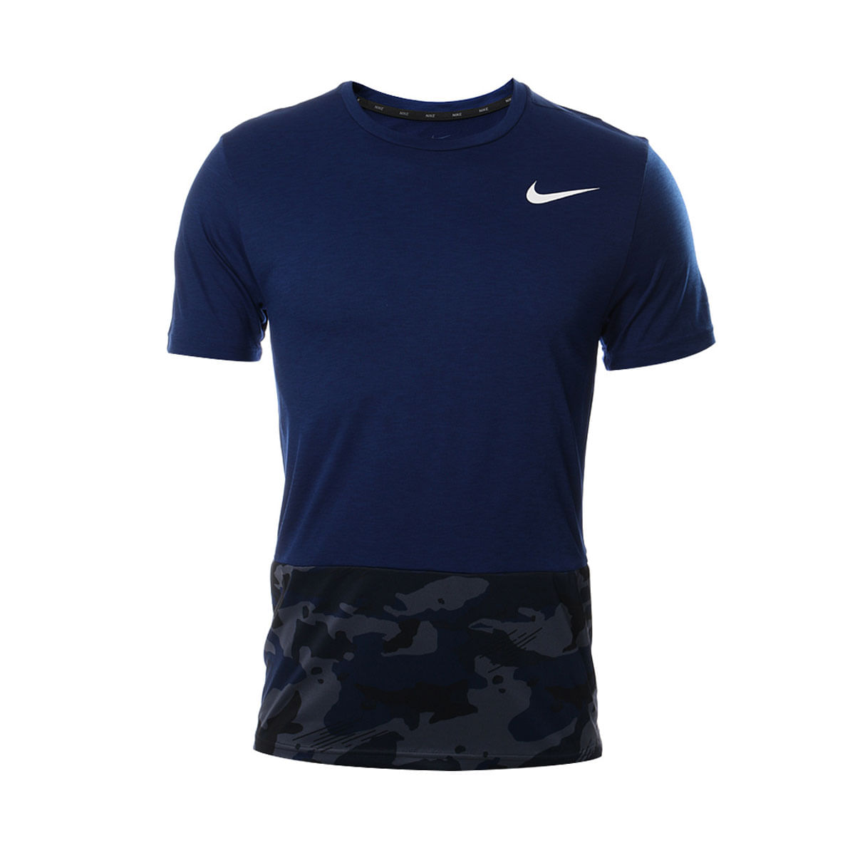 Nike M Nk Brt Top Ss Hprdry Camiseta Manga Corta azul de hombre para entrenamiento