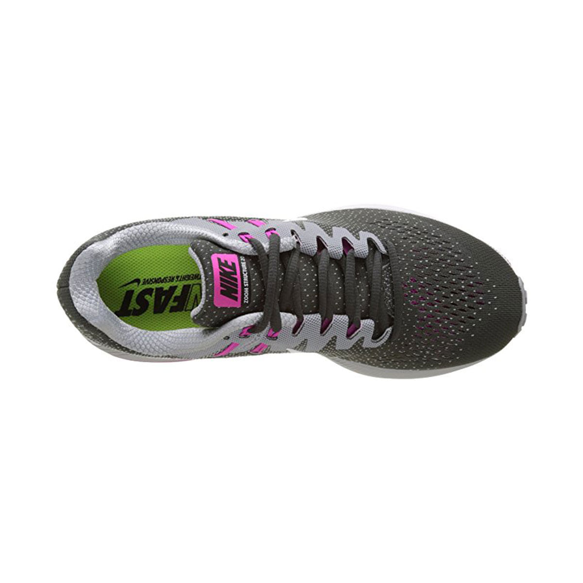 Nike Wmns Air Zoom Structure 20 Tenis negro de mujer para correr