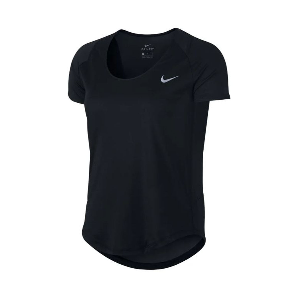Nike W Nk 10K Top Ss Camiseta Manga Corta negro de mujer para correr