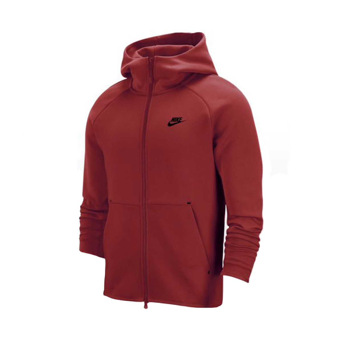 Nike M Nsw Tch Flc Hoodie Fz Chaqueta rojo de hombre lifestyle