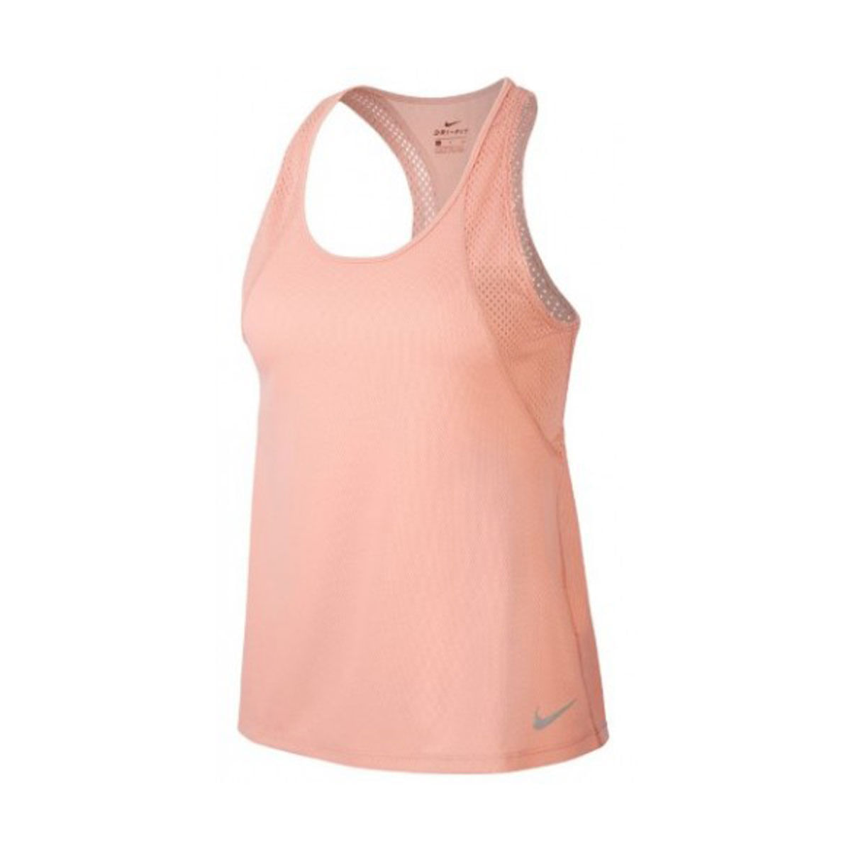 Nike W Nk Run Tank Camiseta Manga Sisa rosado de mujer para correr