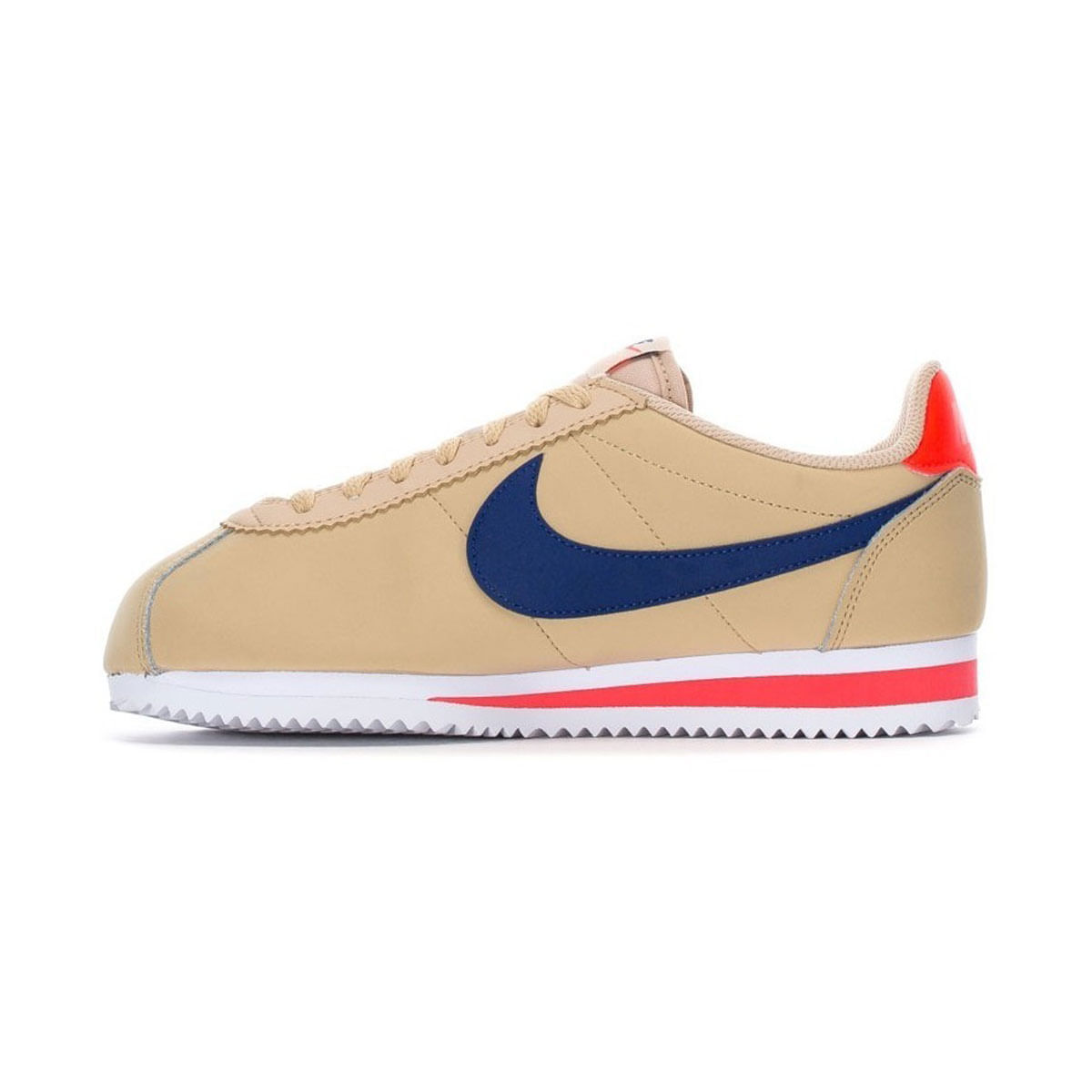 Nike Wmns Classic Cortez Leather Tenis beige de mujer lifestyle