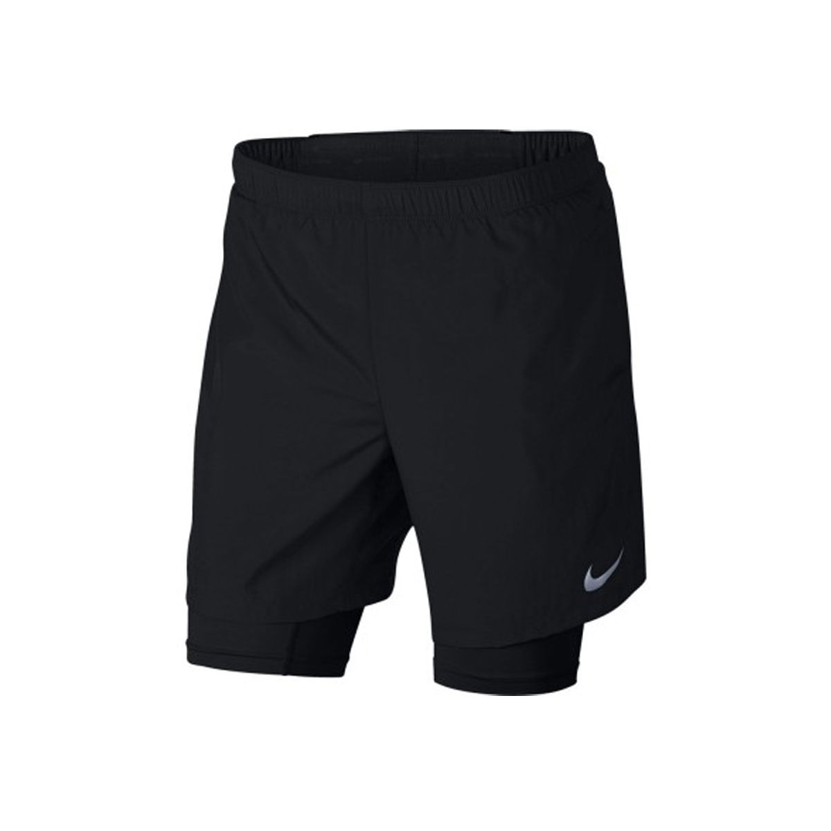 Nike M Nk Dry Short Chllgr 7In 2In1 Pantaloneta negro de hombre para correr