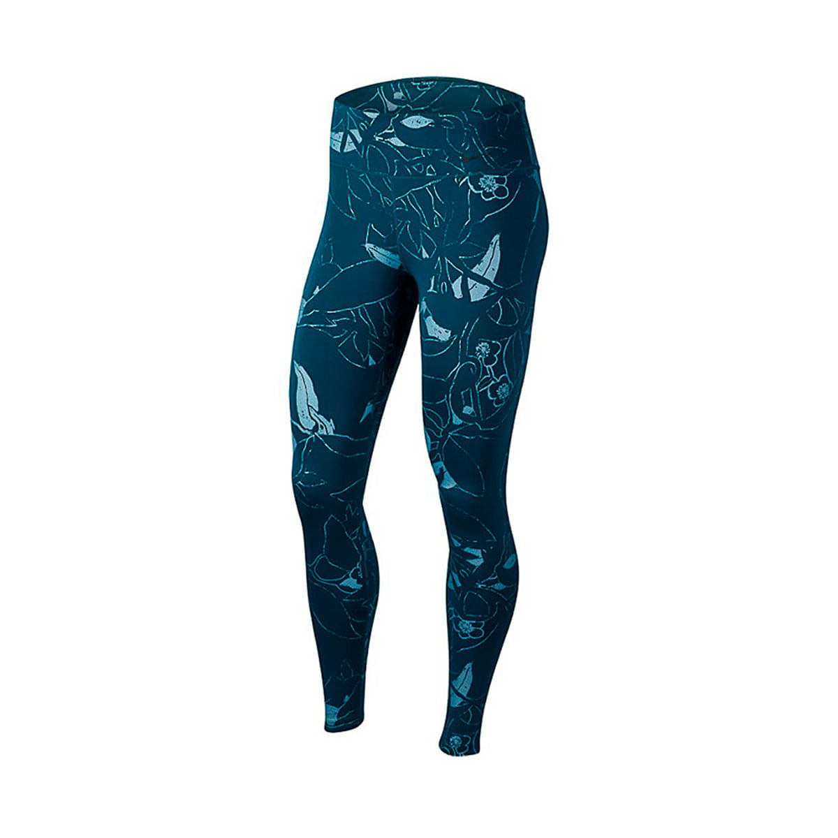 Nike W Nike One Tight Prt 2 Licra azul de mujer para entrenamiento
