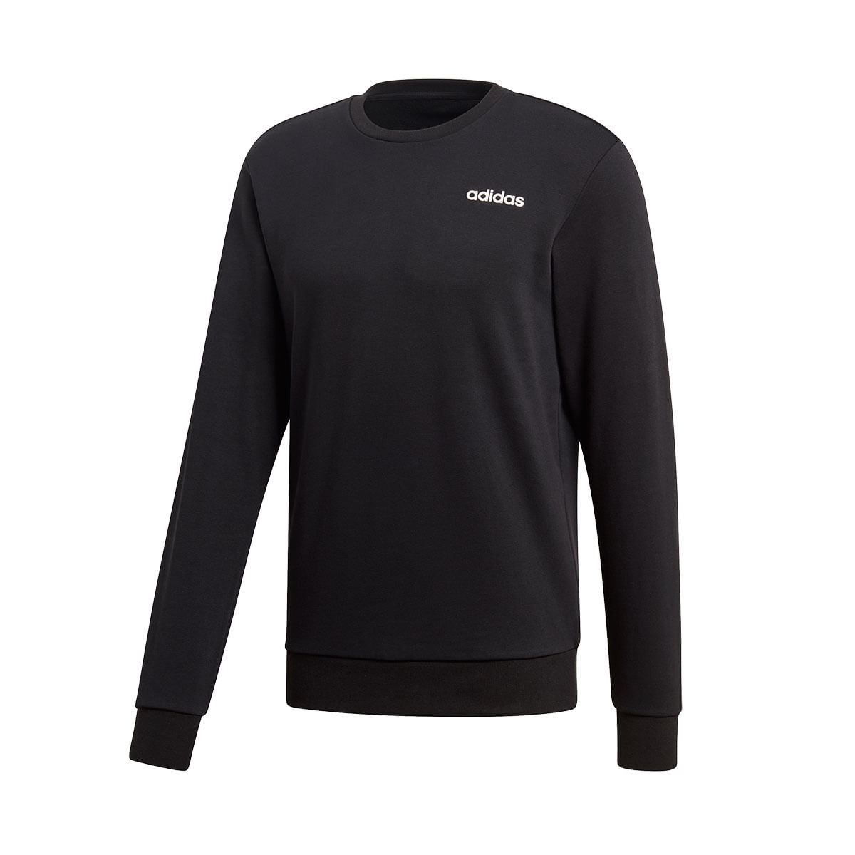 Adidas E Pln Crew Ft Buzo negro de hombre para entrenamiento