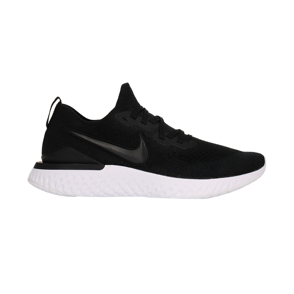 Nike W Nike Epic React Flyknit 2 Tenis negro de hombre para correr
