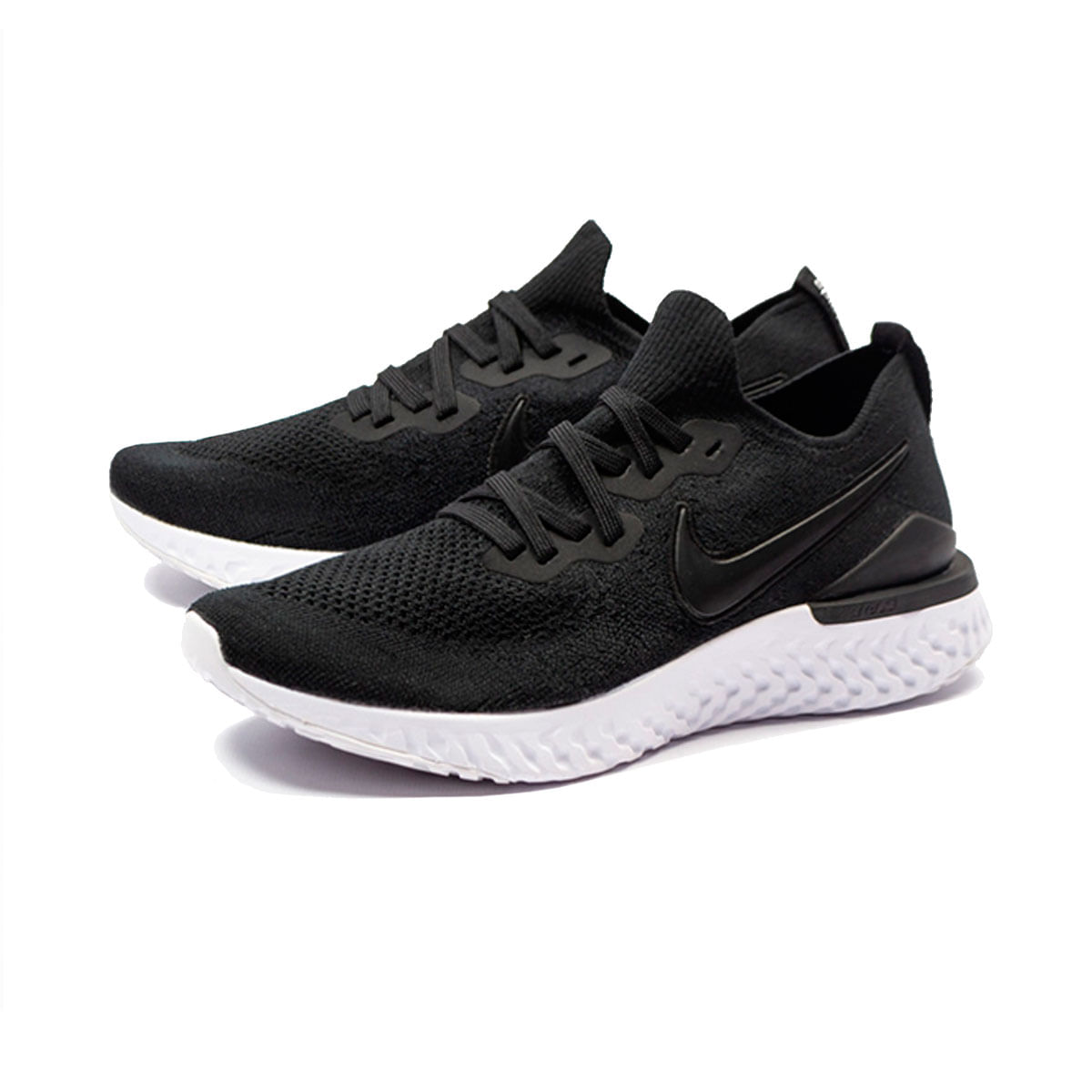 Nike W Nike Epic React Flyknit 2 Tenis negro de hombre para correr