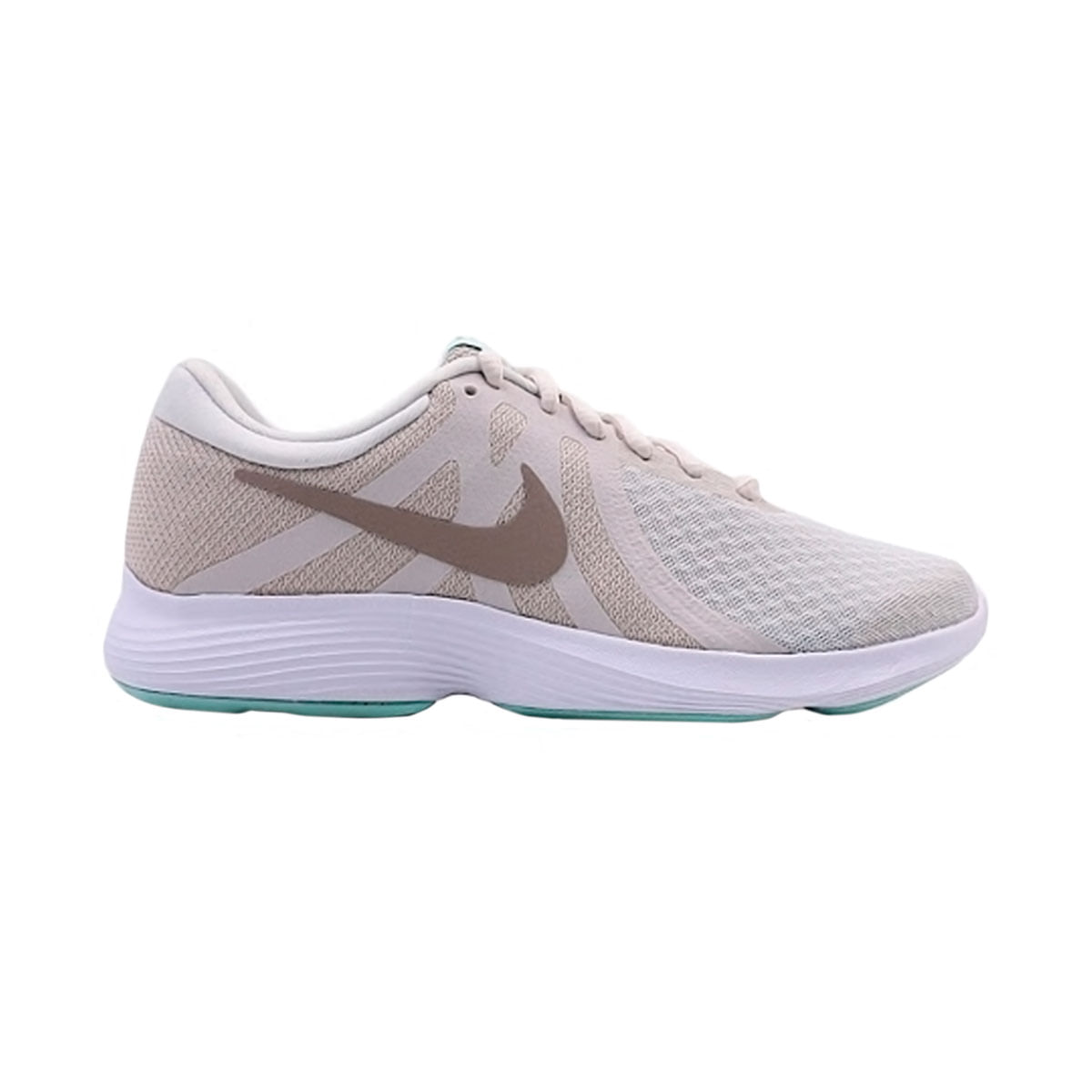 Nike Wmns Nike Revolution 4 Tenis beige de mujer para correr