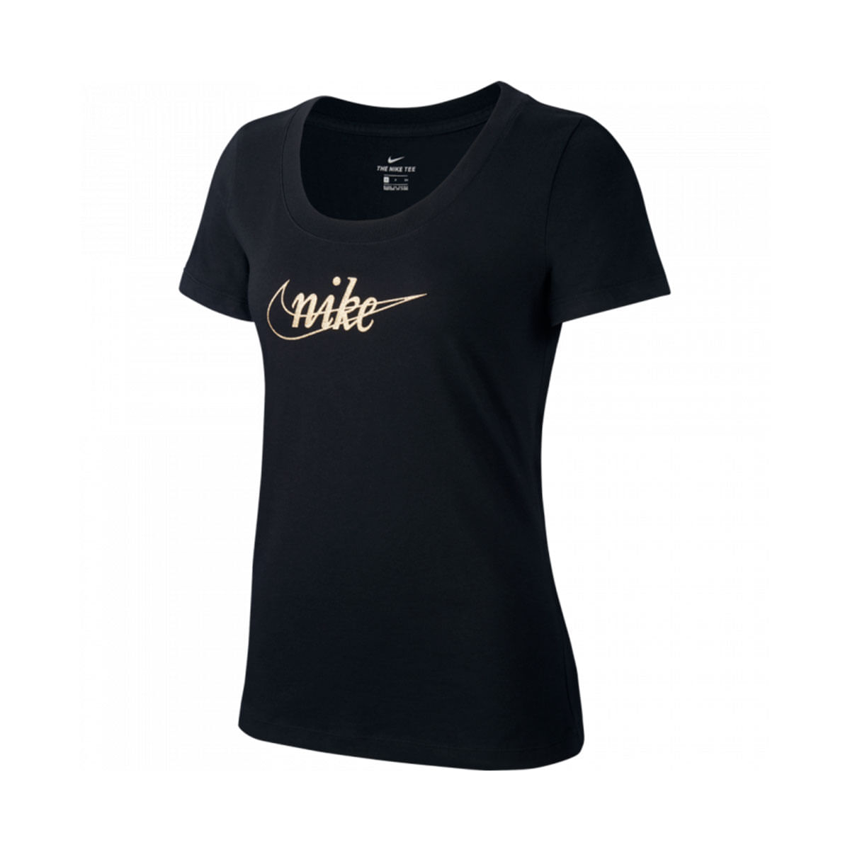 Nike W Nsw Tee Glitter 1 Camiseta Manga Corta negro de mujer lifestyle