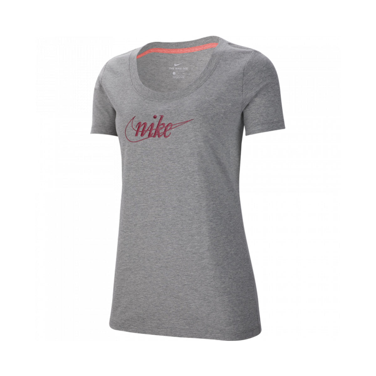 Nike W Nsw Tee Glitter 1 Camiseta Manga Corta gris de mujer lifestyle