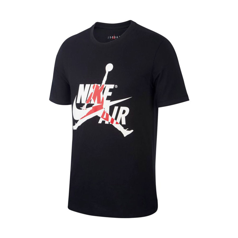 Nike M J Jm Classics Ss Crew Camiseta Manga Corta negro de hombre lifestyle