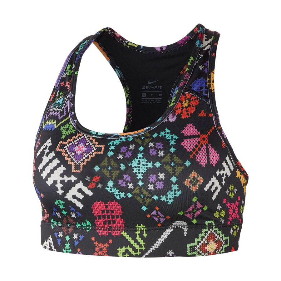 Nike Vcty Bra Hyper Flora Prt Top multicolor de mujer para entrenamiento