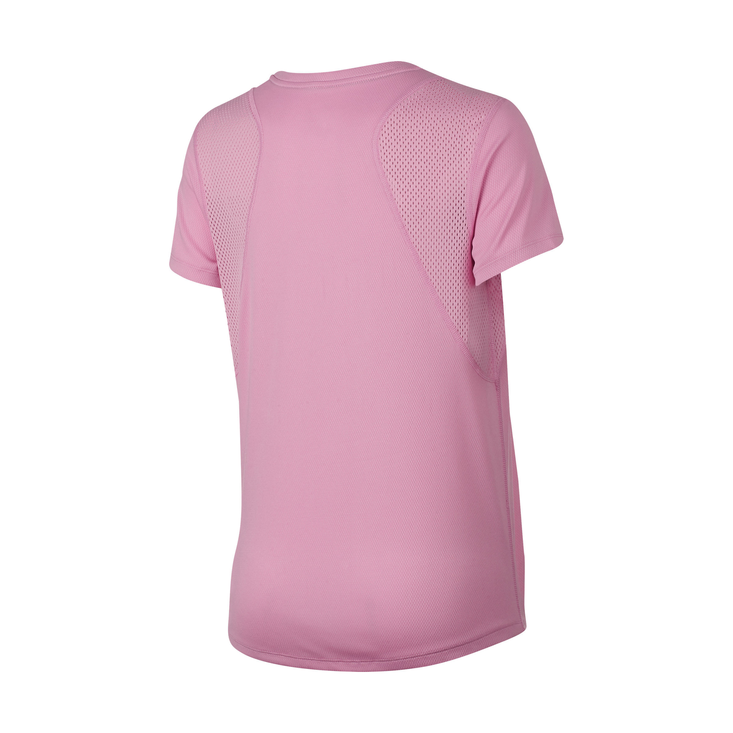 Nike W Nk Top Run Gx Camiseta Manga Corta rosado de mujer para correr