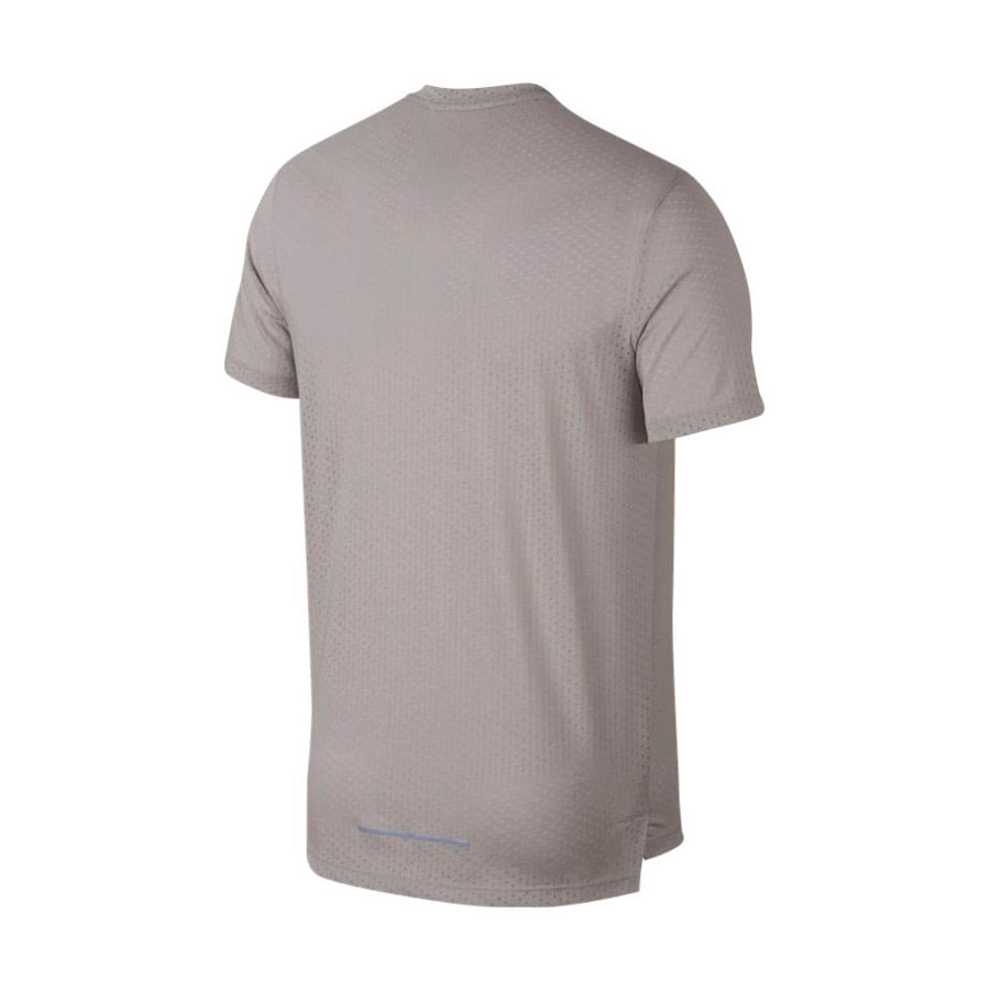 Nike M Nk Brthe Rise 365 Ss Camiseta Manga Corta gris de hombre para correr