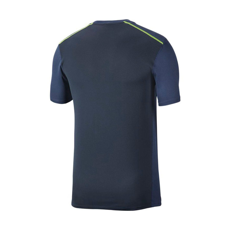 Nike M Nk Df Brthe Run Top Hbr Camiseta Manga Corta azul de hombre para correr