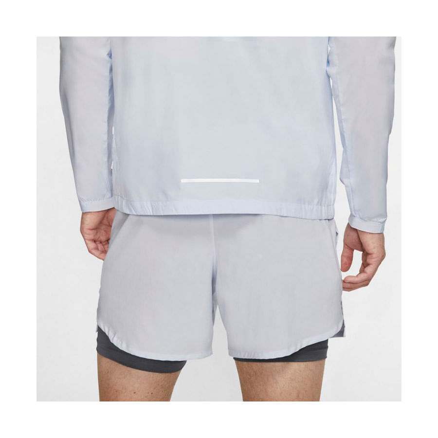 Nike M Nk Essntl Jkt Flash Po Air Chaqueta gris de hombre para correr