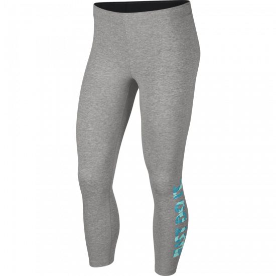 Nike W Nsw Lggng Club Crop Palm Licra gris de mujer lifestyle