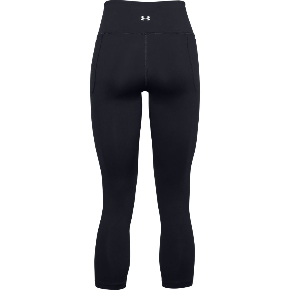 UA Meridian Crop Licra negro de mujer para entrenamiento
