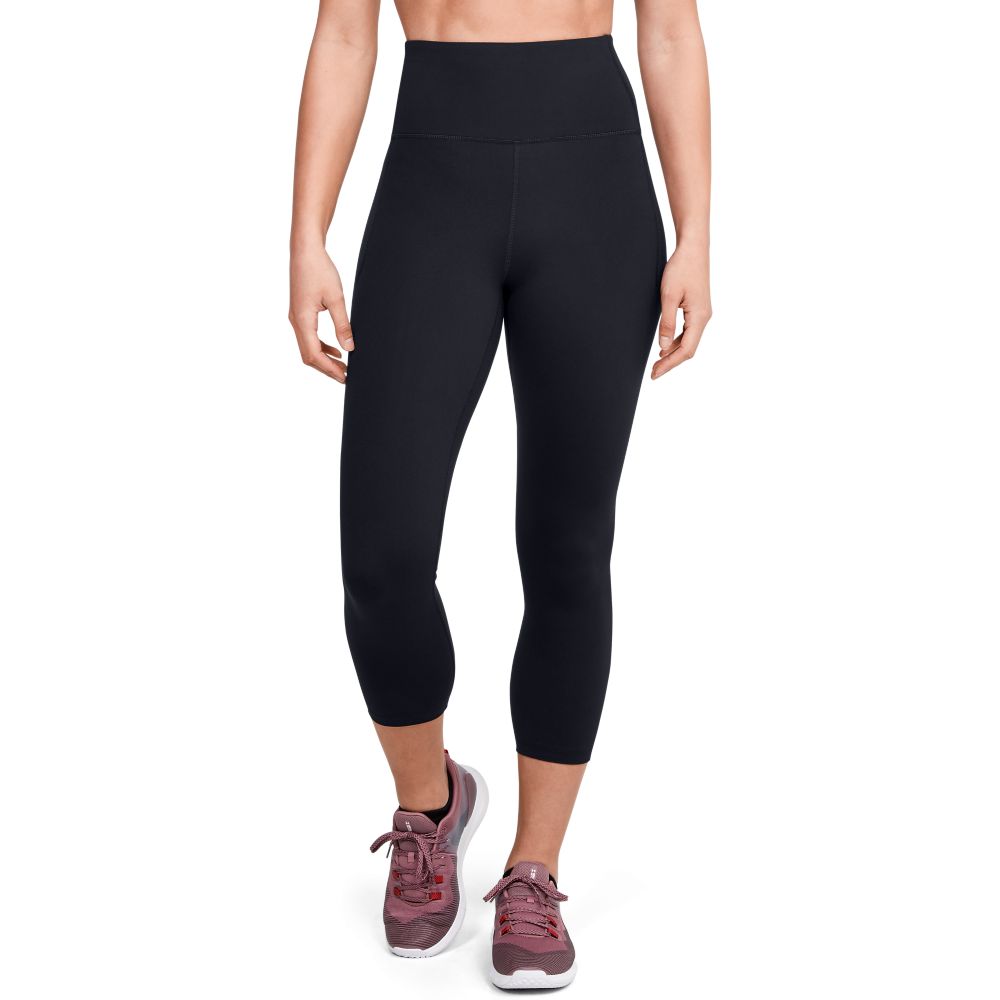 UA Meridian Crop Licra negro de mujer para entrenamiento