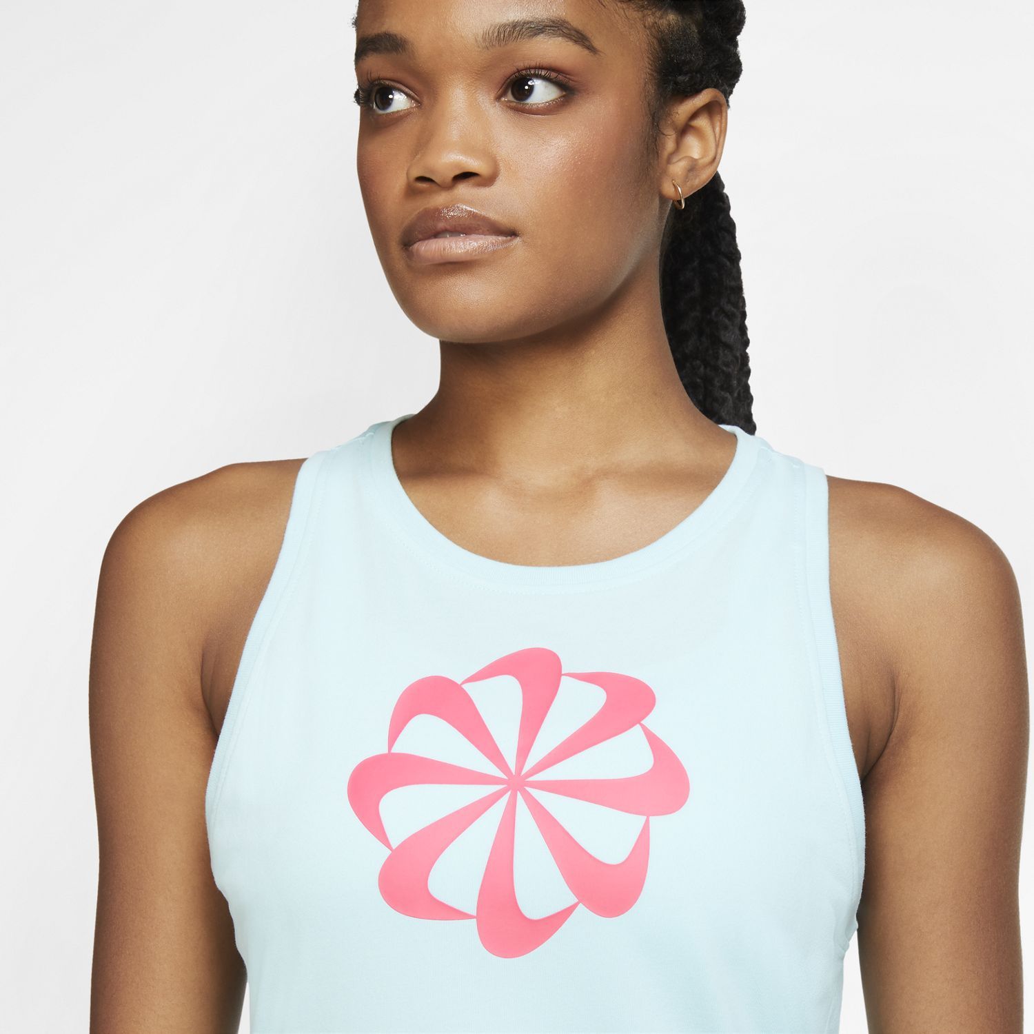 Nike W Nk Dry Tank Dfc Icon Clash Camiseta Manga Sisa azul de mujer para entrenamiento