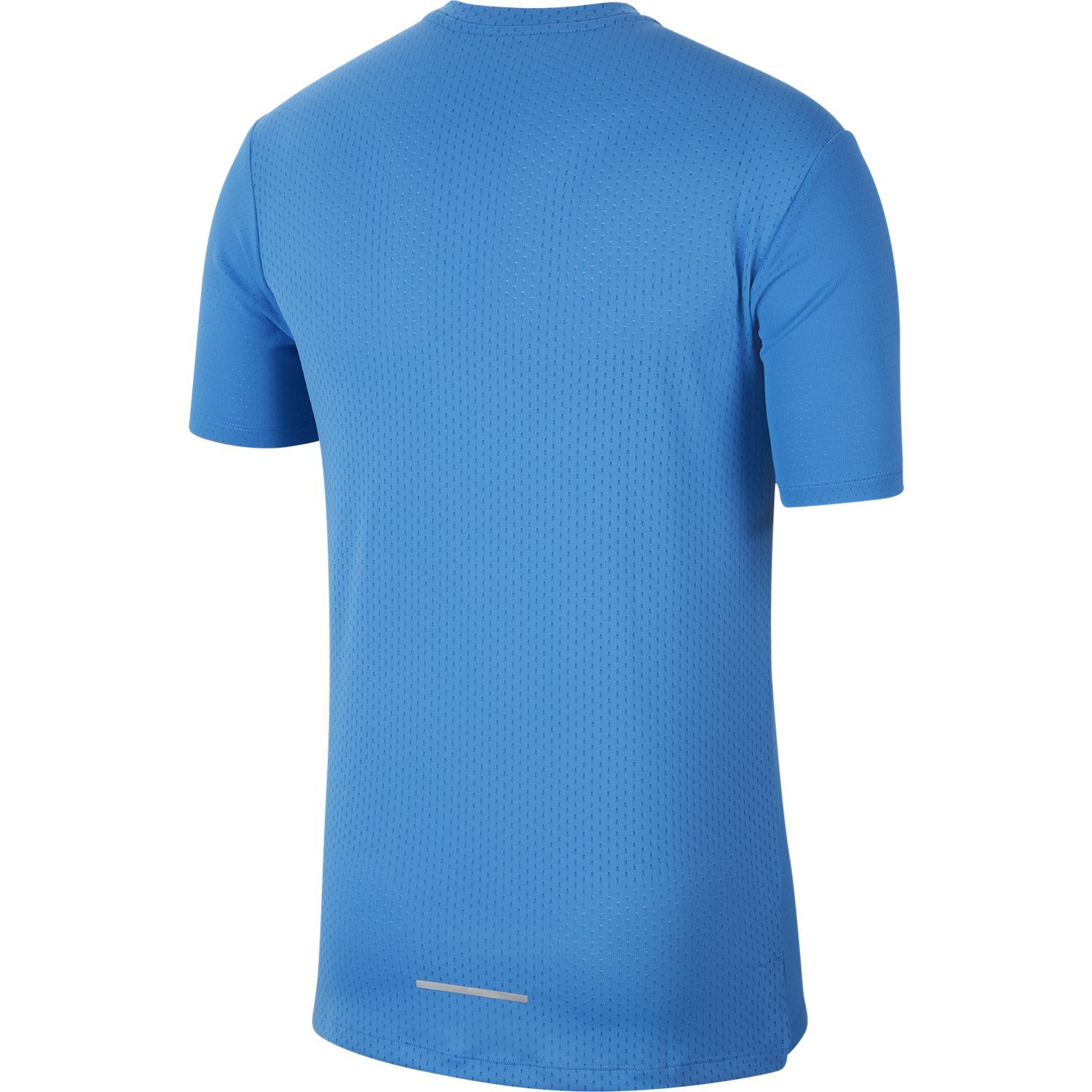 Nike M Nk Dry Miler Ss Tech Po Ff Camiseta Manga Corta azul de hombre para correr