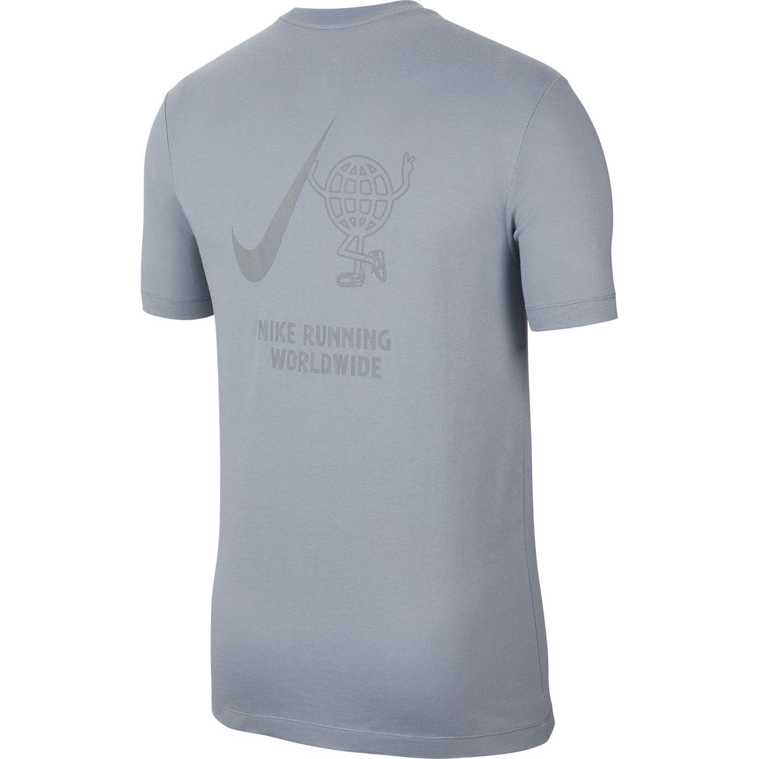 Nike M Nk Dry Tee Wild Run Globey Camiseta Manga Corta azul de hombre para correr
