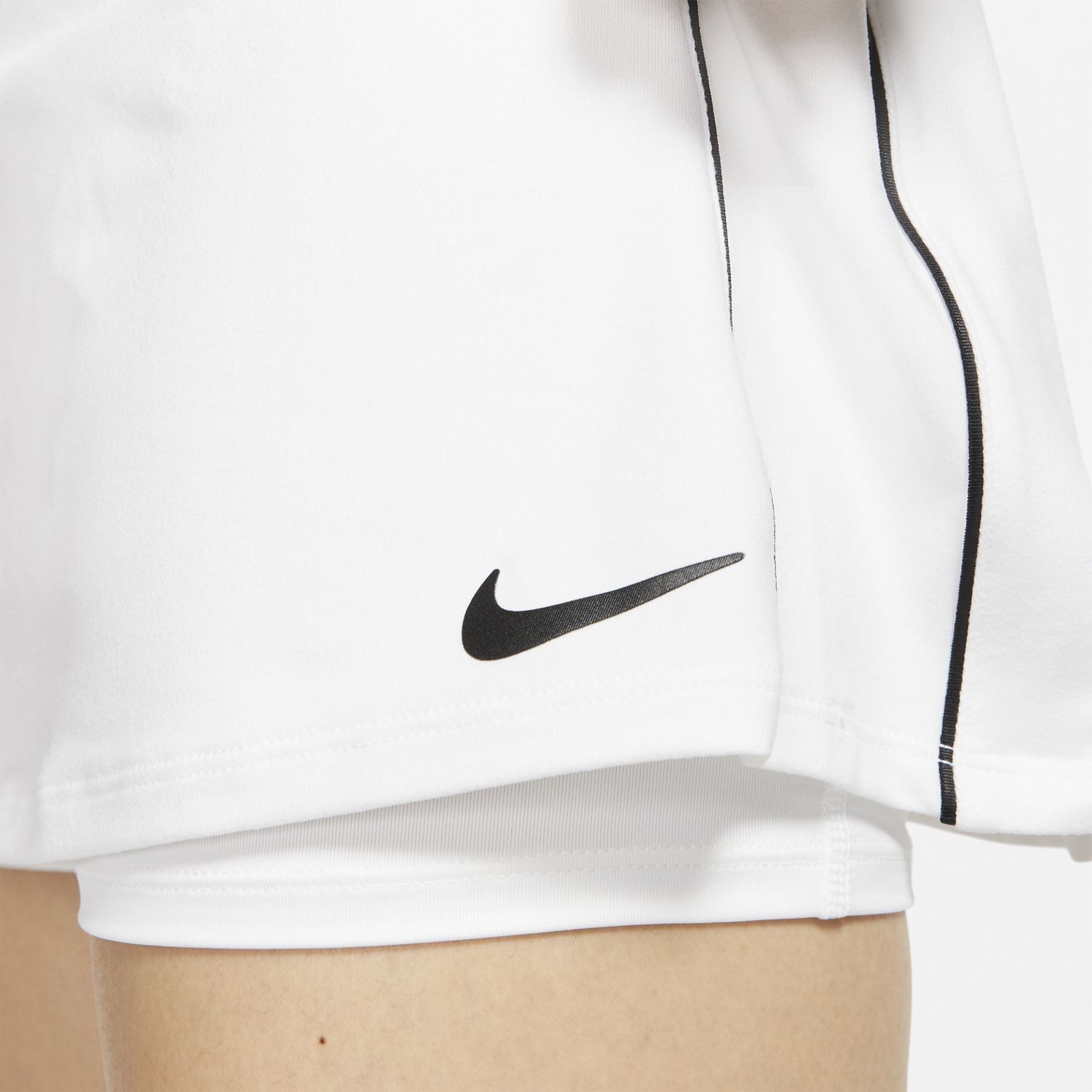 Nike W Nkct Dry Skirt Str Falda blanco de mujer para tenis