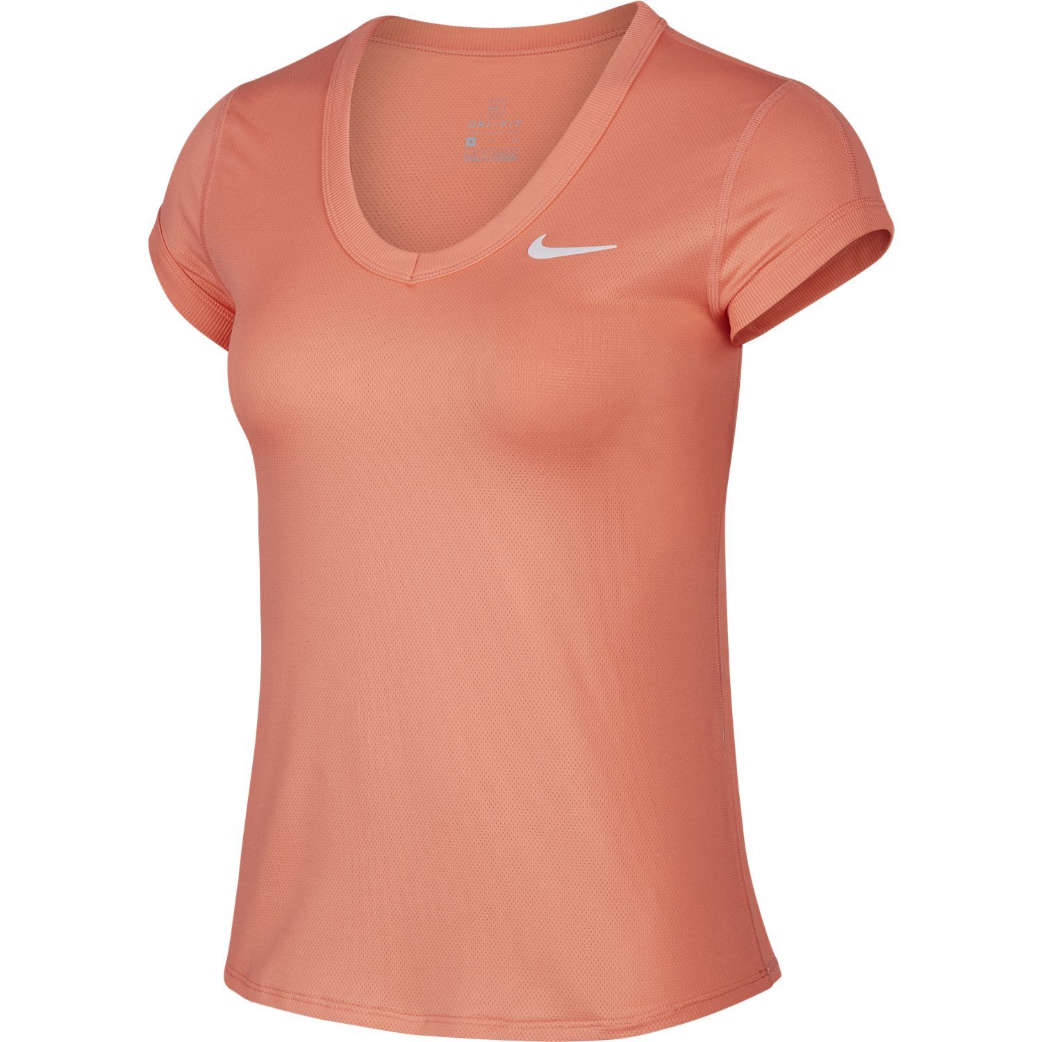 Nike W Nkct Dry Top Ss Camiseta Manga Corta rosado de mujer para tenis