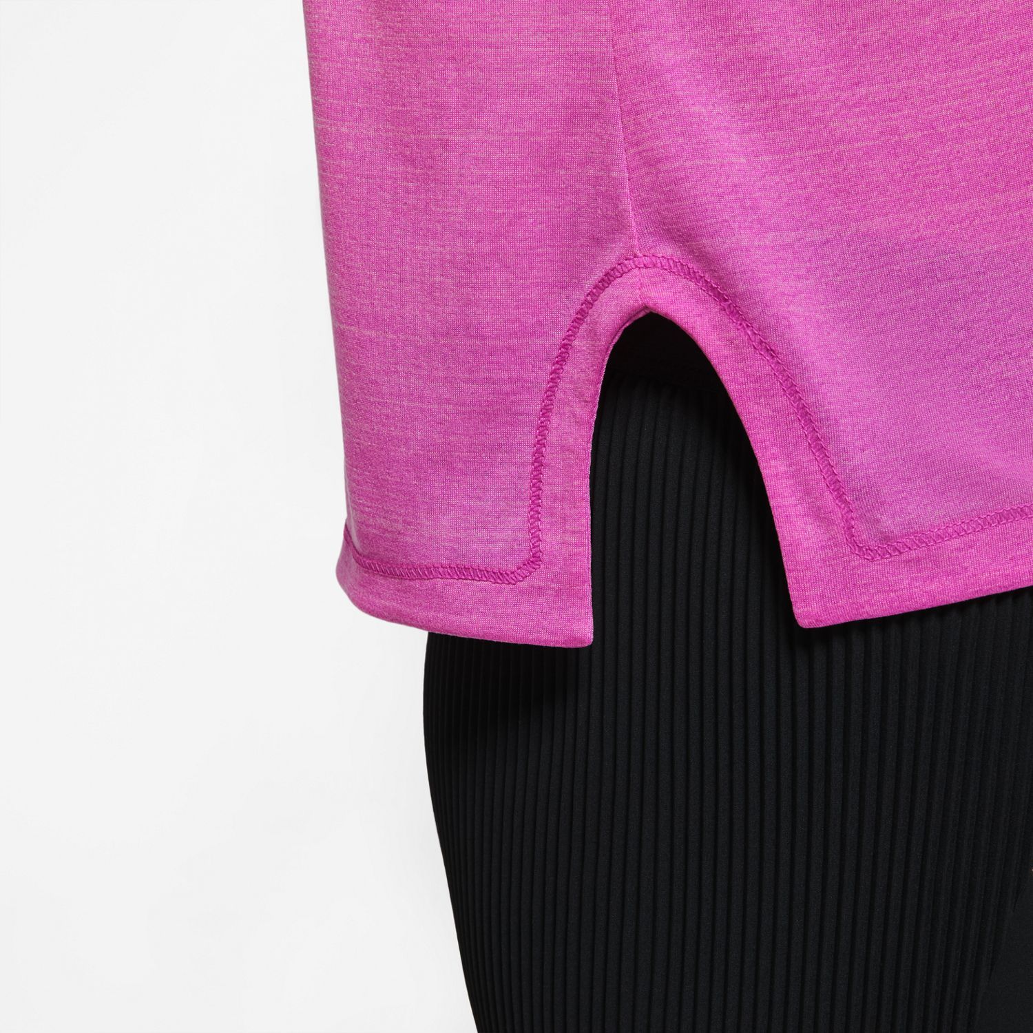 Nike W Nk Icnclsh Top Ss Better Camiseta Manga Corta rosado de mujer para correr