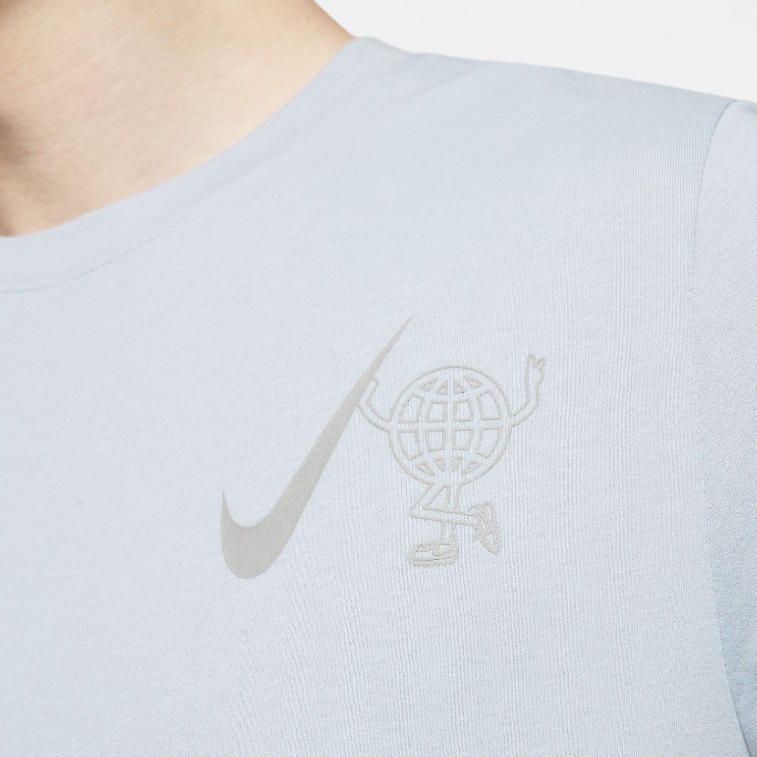 Nike M Nk Dry Tee Wild Run Globey Camiseta Manga Corta azul de hombre para correr